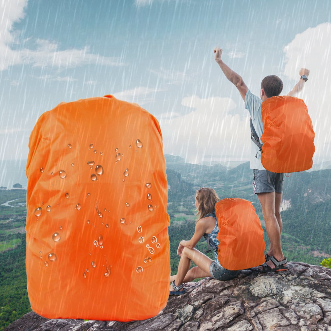 HoussePluie™ - Orange - Plein air chez Franco