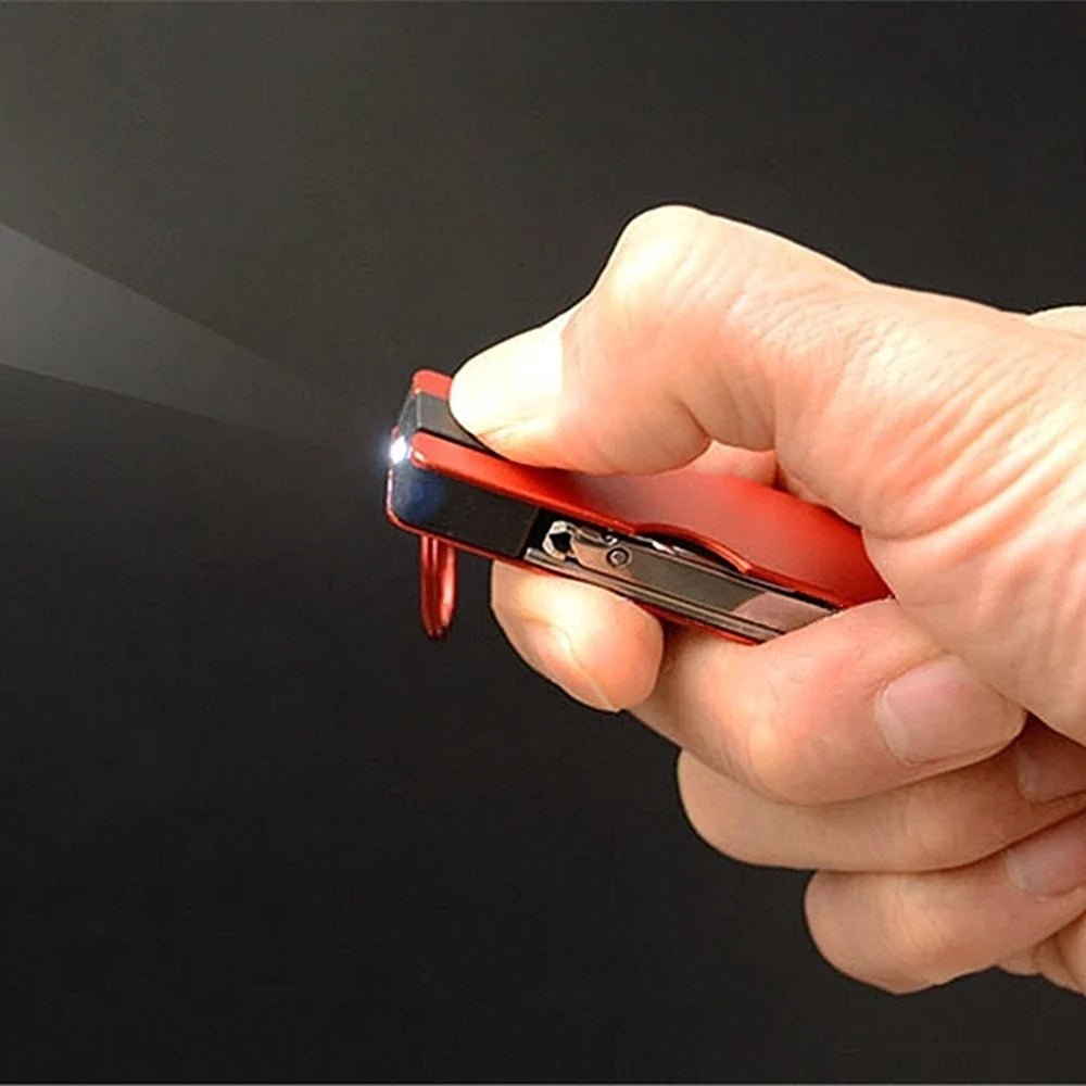 KeychainKnifeLED™ - Rouge - Plein air chez Franco